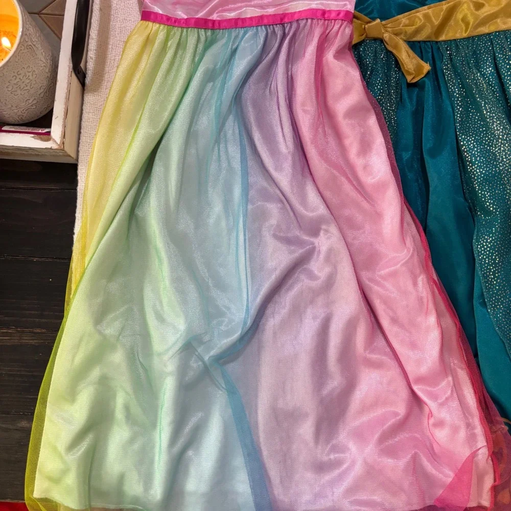 Disney Princess Nightgown Bundle 4pk Merida Aurora Snow White Girls Size 6